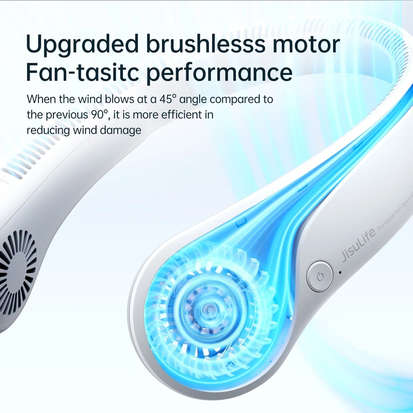 Bladeless Neck Fan – 360° Cooling