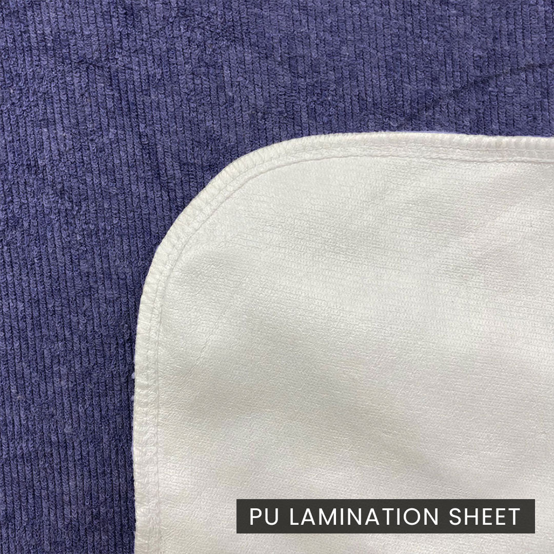 Jointless Recommended Premium & Export Quality Terry Cotton 100% Waterproof Fitted Style Mattress Protector- Blue Color