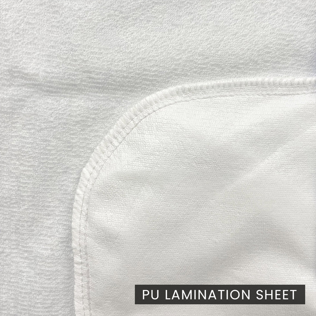 Jointless Recommended Premium & Export Quality Terry Cotton 100% Waterproof Fitted Style Mattress Protector- White Color