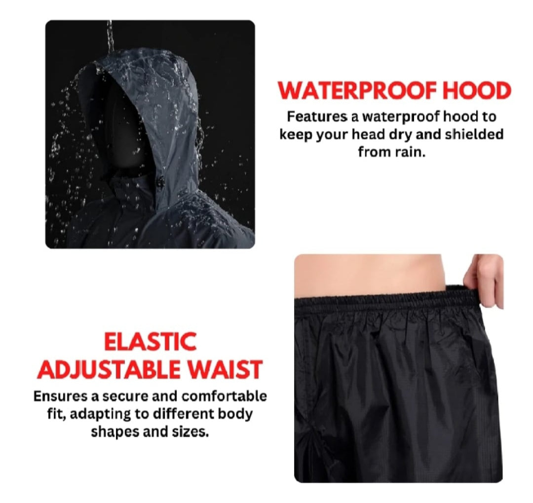 Premium Waterproof Raincoat – 2-Piece Set