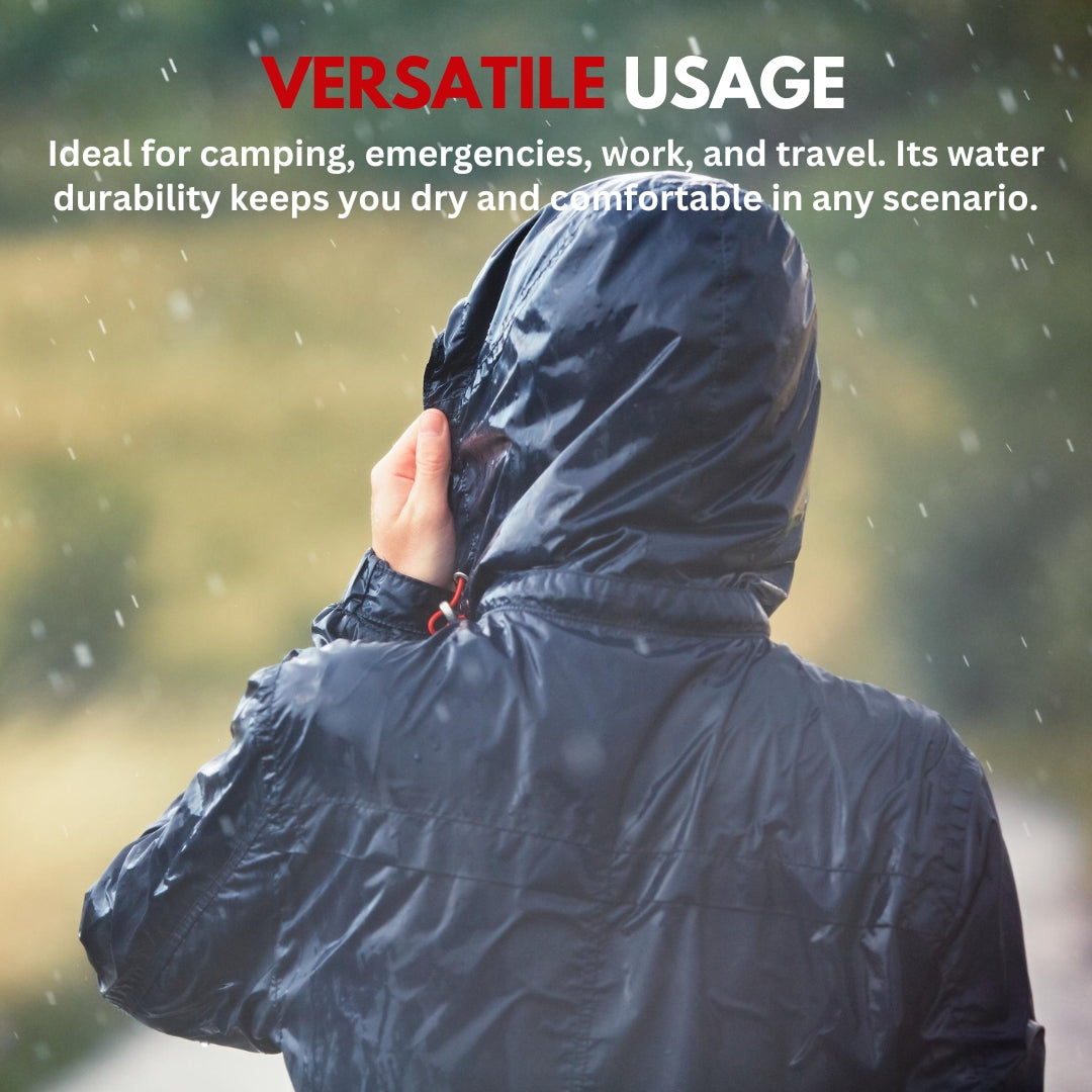 “Complete Waterproof Rain Suit — Stay Dry in Heavy Rains 💦”