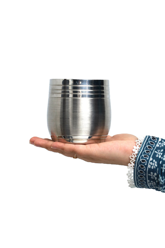 Royal Sip –  Stainless Steel Glasses – 400ml (Unbreakable)