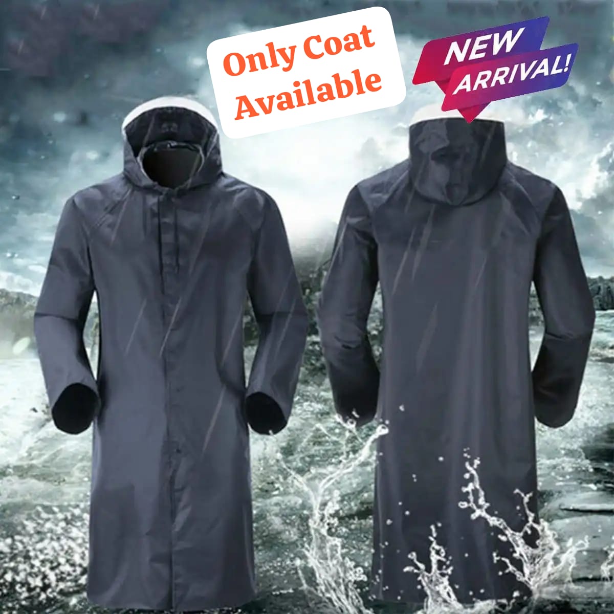 “Complete Waterproof Rain Suit — Stay Dry in Heavy Rains 💦”